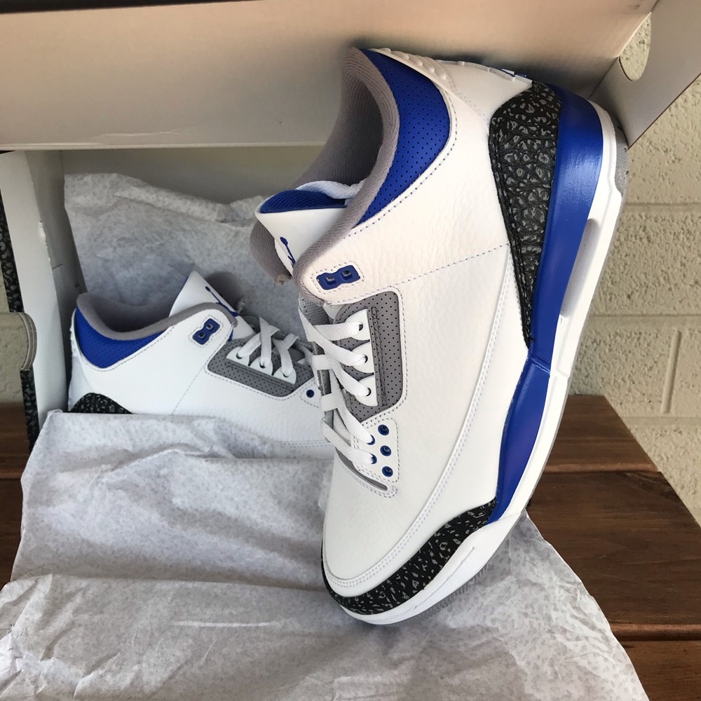 SOLD SOLDAir Jordan 3 Retro Racer Blue Men Sz 10.5